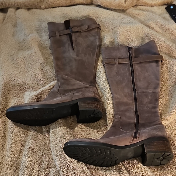 Nine West Shoes - Grey/Brown NINE WEST Riding Boots, Sz 7.5